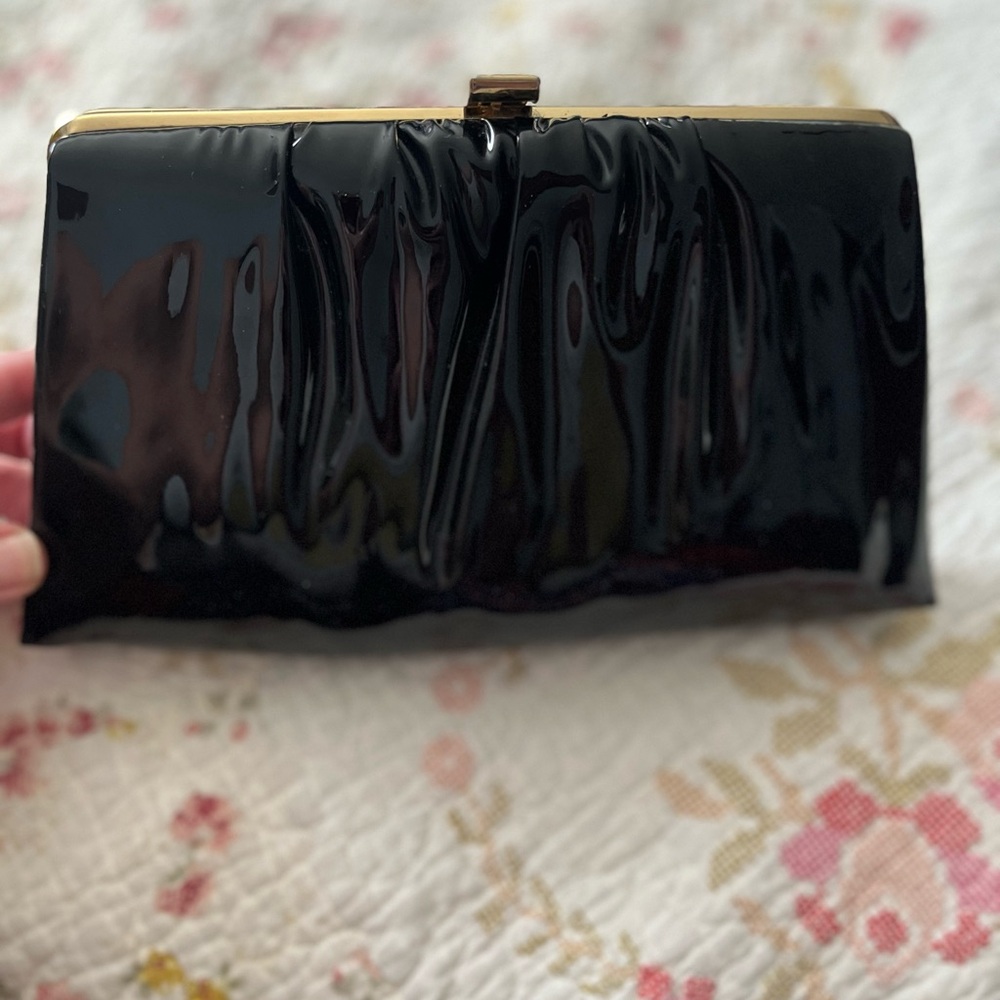 Vintage Ande Black Patent Leather Bag/Clutch “60’s” - Picture 8 of 12